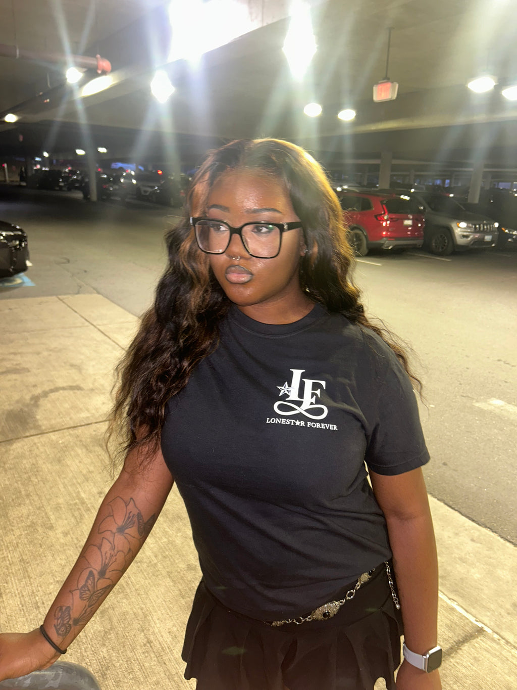 LONESTAR FOREVER BLACK TEE
